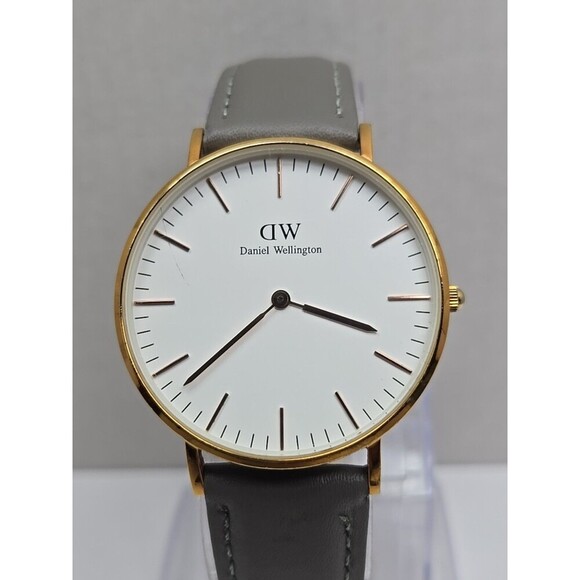 Daniel Wellington Canterbury 36mm Rose Gold Red White Blue Nato Strap New Batt main image 9